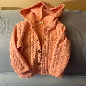 Pink Quilted Hooded Jacket